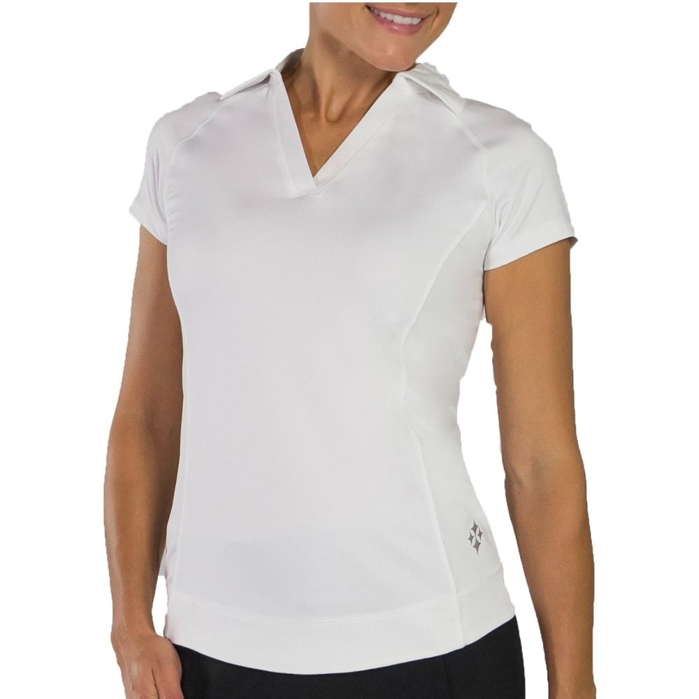 Women's White Short Sleeve Top